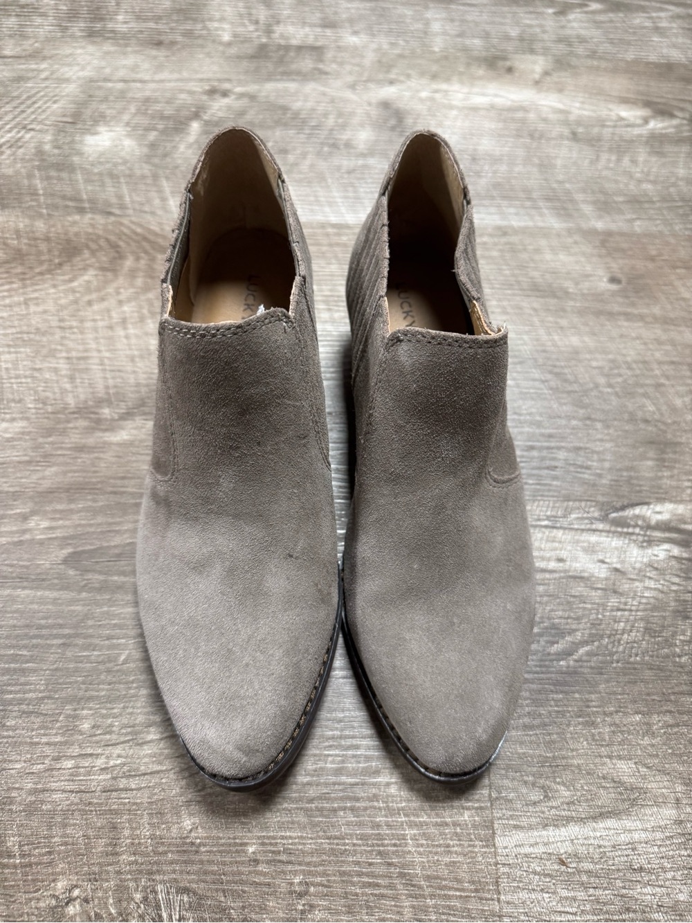 Lucky Brand Low Heel Ankle Booties Size 7